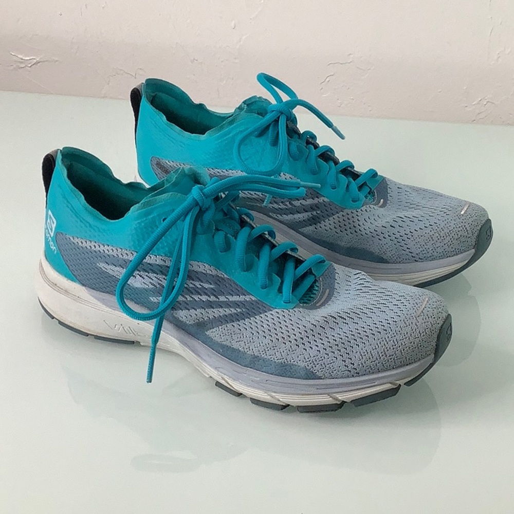 Salomon Sonic RA Pro 2 running sneakers cashmere blue size 10 men EUC